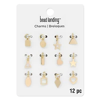 Gold Basic Shapes Charms by Bead Landing™