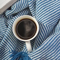 DII® Blue Luxury Chevron Throw