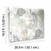 RoomMates Perennial Blooms Peel & Stick Wallpaper