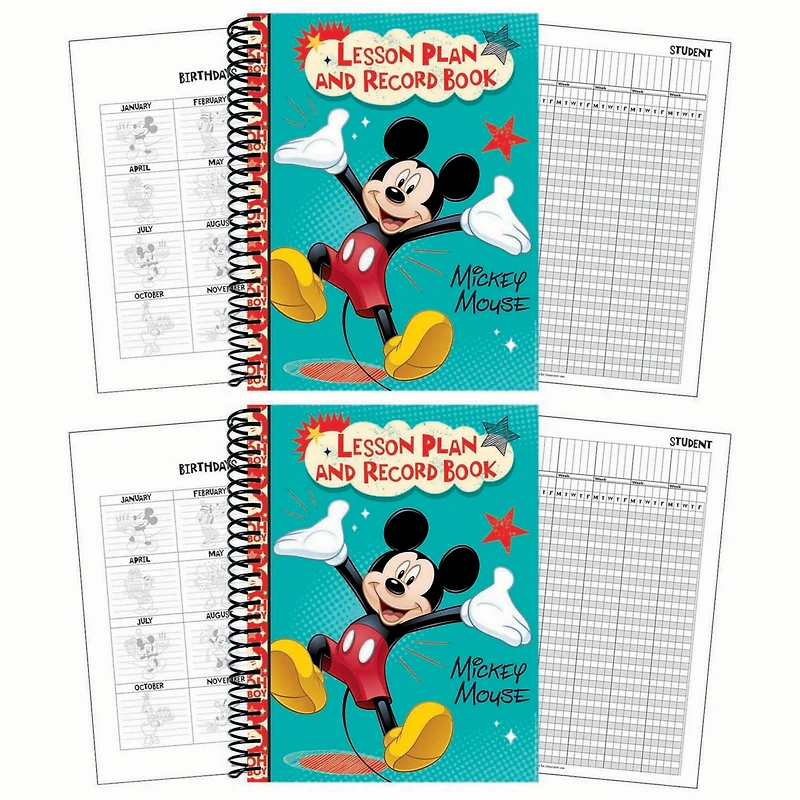 Eureka® Mickey® Lesson Plan & Record Book, 2 ct.
