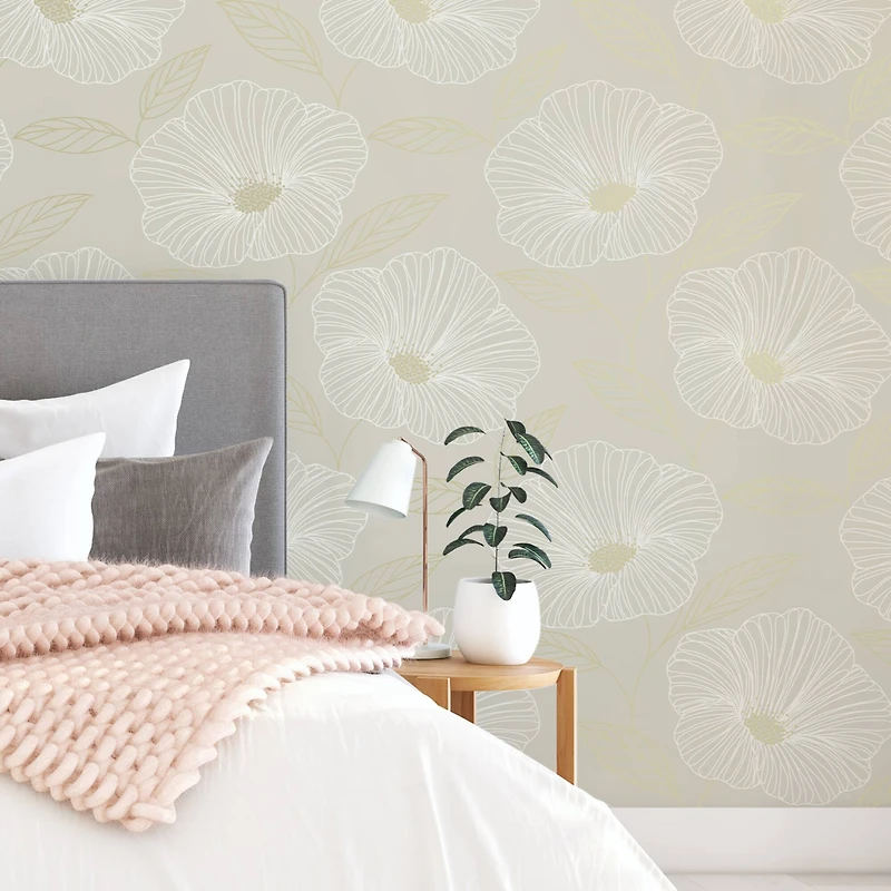 NuWallpaper Dove Floweret Peel & Stick Wallpaper