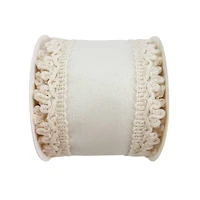 2.5" x 2yd. Faux Linen Trim Ribbon by Celebrate It®