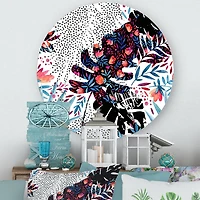 Designart - Tropical Floral Patchwork I
