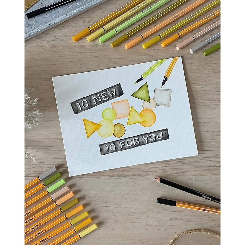 STABILO® Pen 68 10-Pen Wallet Set II