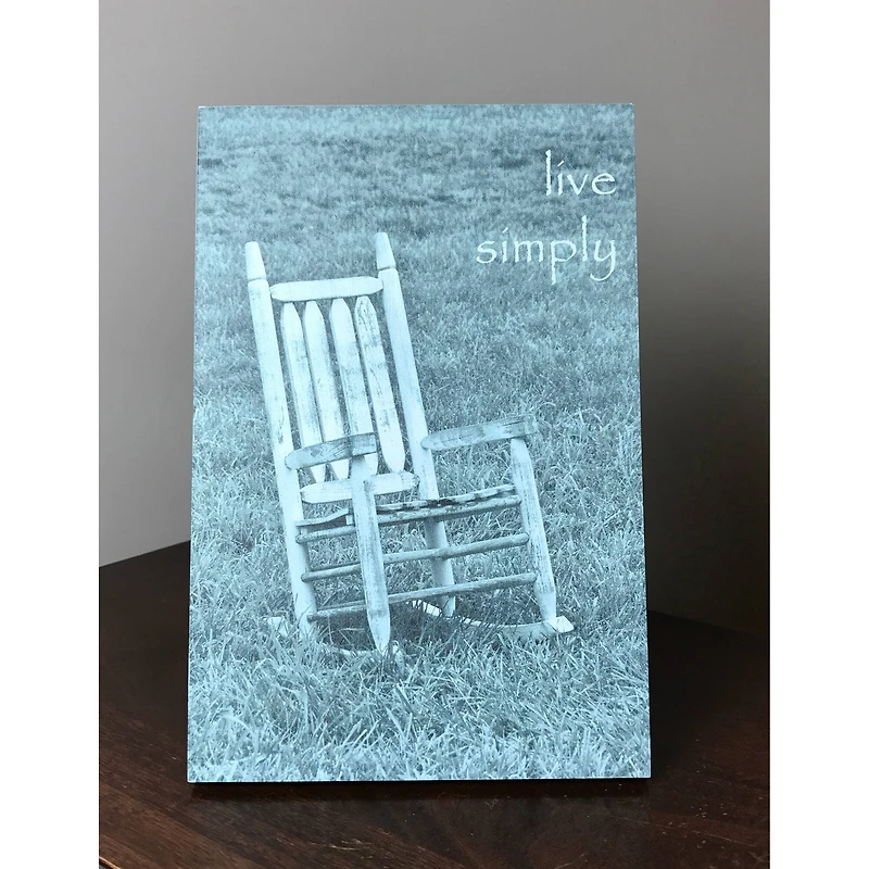 Lela & Ollie Live Simply Plaque with Easel