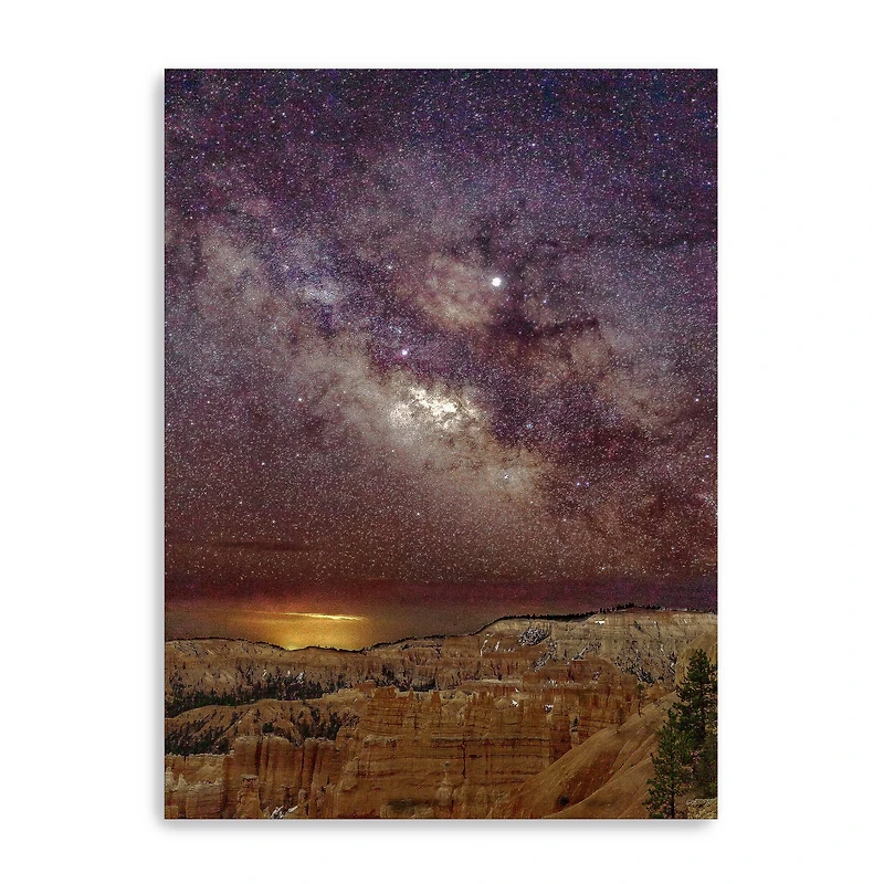 Milky Way over Bryce Canyon (portrait) Canvas Giclee