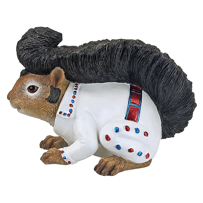 Design Toscano 7" Elmer the Rock and Roll Squirrel Garden Statue