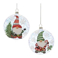 12ct. 4" Gnome Ball Ornaments