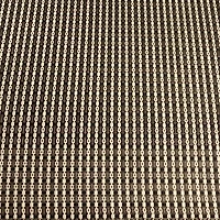 40" Brown Steel and Mesh Foldable Reclining Patio Arm Chair