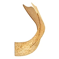 Hello Honey® 24.25" Cream Distressed Metal Whale Tail Wall Décor