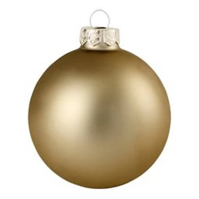 Whitehurst 40 Pack 1.25" Christmas Matte Glass Ball Ornaments