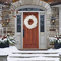 36" Sparkle White Spruce Wreath