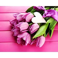 Wizardi Tulips & Love Diamond Painting Kit