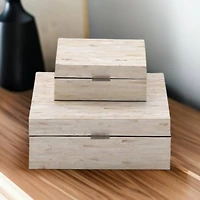 White Mother of Pearl Coastal Box Set