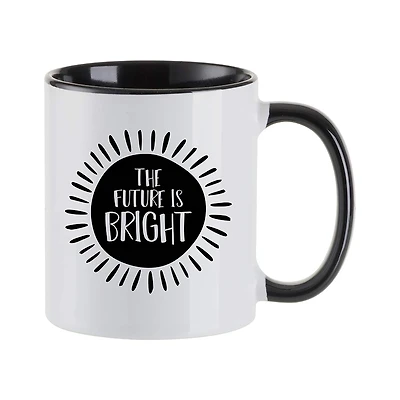 Craft Express 11oz. Sublimation Black Handle Mugs, 6ct.