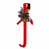 15" Red & Silver Bell Wreath Hanger by Ashland®