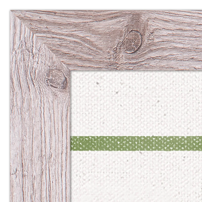 He Is Risen Green Stripes 2 16" x 20" Western White Framed Print