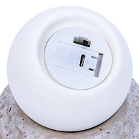 Hello Honey® 4.5" Stoneware LED Orb Light Set