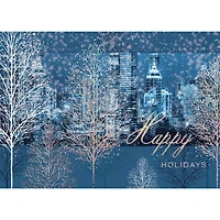 JAM Paper 5" x 7" City Through the Trees Blank Cards & Matching Envelopes Set, 25ct.