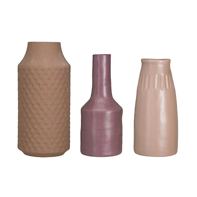 Hello Honey® Reactive Glaze Stoneware Vase Set