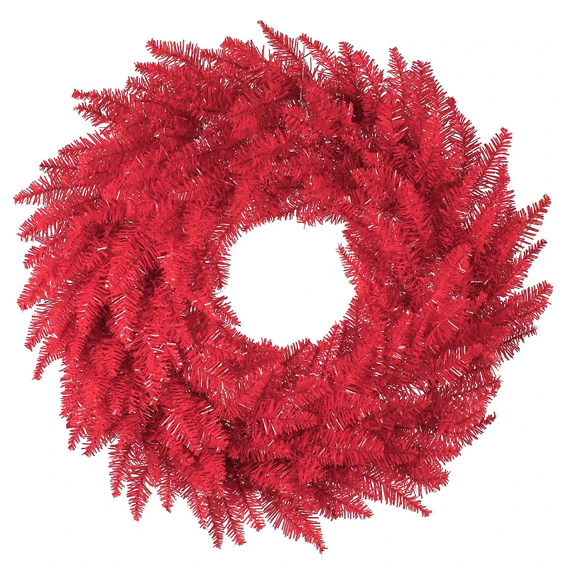 30" Unlit Red Fir Artificial Christmas Wreath