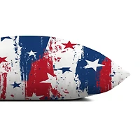 18" Distressed Stars & Stripes Indoor Outdoor Pillow