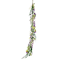 5ft. Green and Purple Lavender Spring Garland