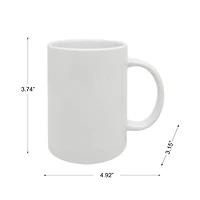 15oz. White Ceramic Sublimation Mugs, 6ct. by Make Market®