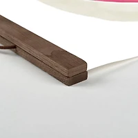 Stacked Mugs Teak Hanging Canvas