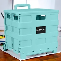 Everything Mary Collapsible Rolling Cart with Lid