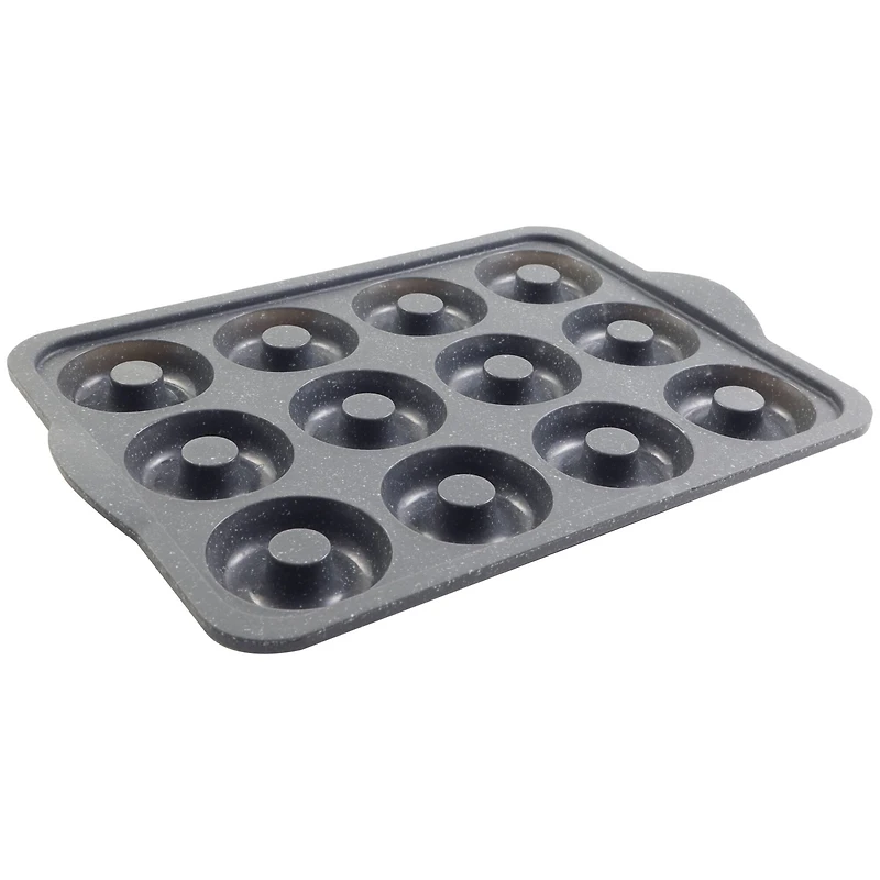 12-Cavity Metal-Reinforced Silicone Mini Donut Pan by Celebrate It®