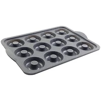 12-Cavity Metal-Reinforced Silicone Mini Donut Pan by Celebrate It®