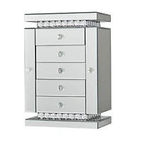 Silver Glam Jewelry Box