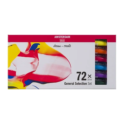 Amsterdam 72 Color General Selection Acrylic Paint Set
