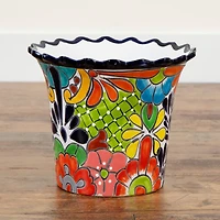 12" Handmade Mexican Talavera Ceramic Planter