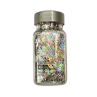 Specialty Polyester Glitter Silver Holographic Letters by Recollections™