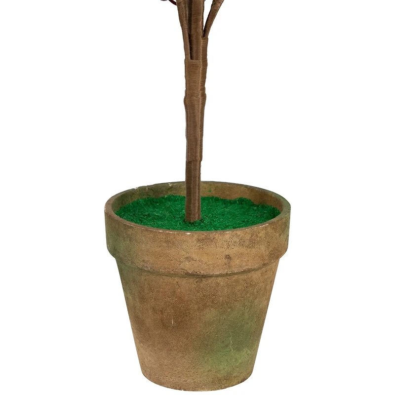 3ft. Pre-Lit Potted Berries & Pine Artificial Christmas Tree, Warm White LED Lights