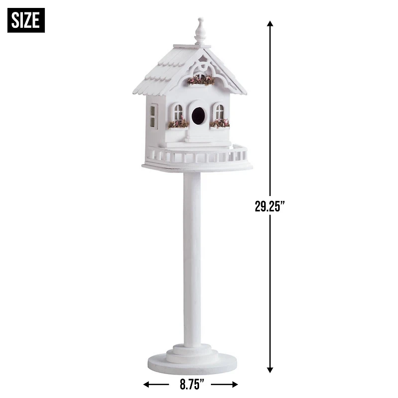 29.25" Freestanding Elegant Victorian Birdhouse