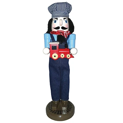 Santa's Workshop 14" Train Conductor Nutcracker