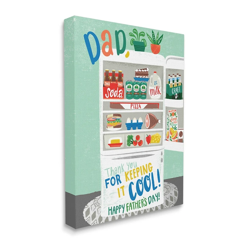 Stupell Industries Keeping It Cool Father's Day Canvas Wall Art