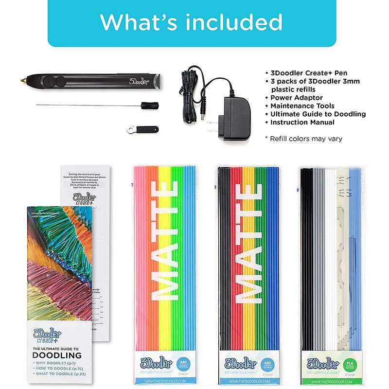 3Doodler Create+ Essentials 3D Printing Pen Set