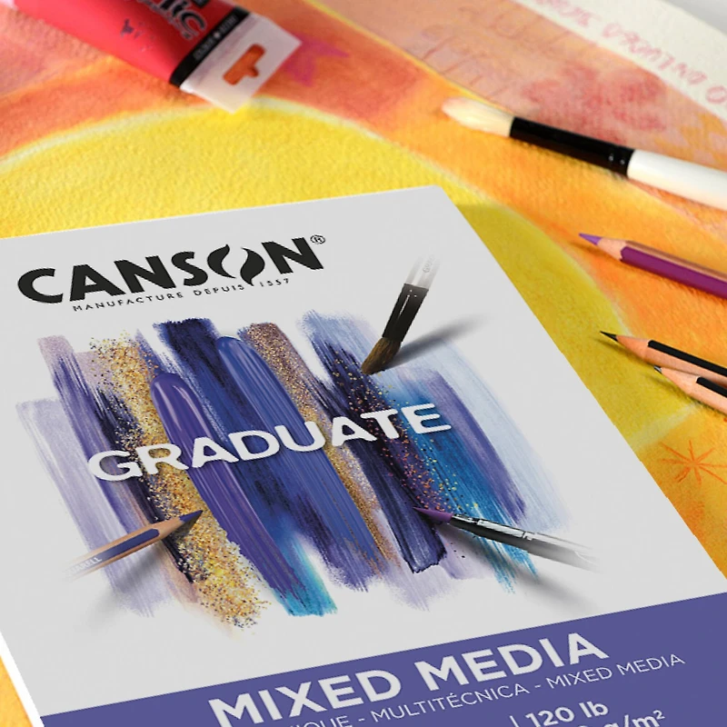 Canson® Graduate Foldover Mixed Media Pad, 9" x 12"