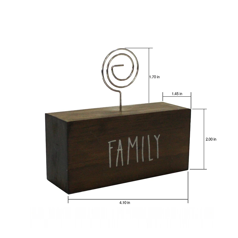 Walnut Family Block Clip Frame by Studio Décor®