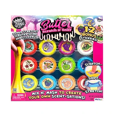 Compound Kings® Butter Scratch n' Sniff Scented Slime & Stickers