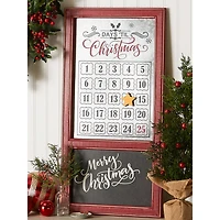 DII® Chalkboard & Galvanized Tin Days 'Til Christmas Advent Calendar