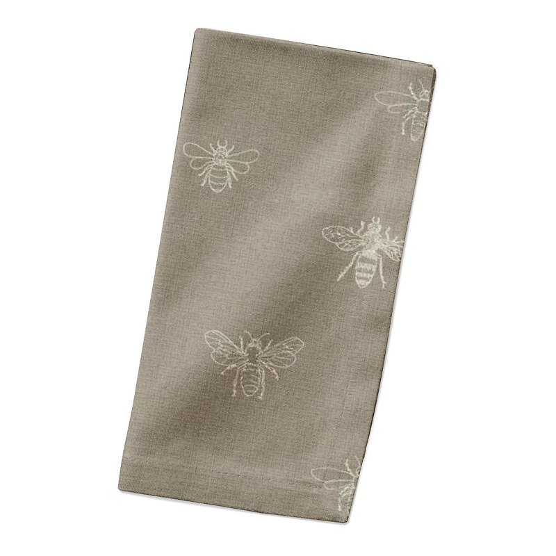 Delicate Bee Pattern Cotton Twill Napkin