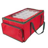 24" Red Christmas Ornament Storage Bag