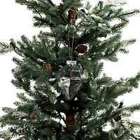4.25" DIY Clear Plastic Diamond Ornaments, 4ct. by Make Market®