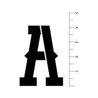 4" Western Alphabet Serif Stencils by Craft Smart®