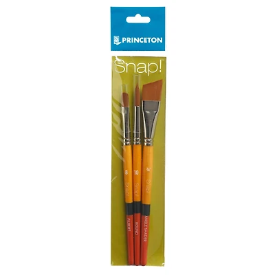 Princeton™ Snap!™ Series 9650 Gold Taklon Brush Set